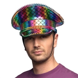 CASQUETTE EUPHORIA MULTICOLORE IMPRIME ECAILLE