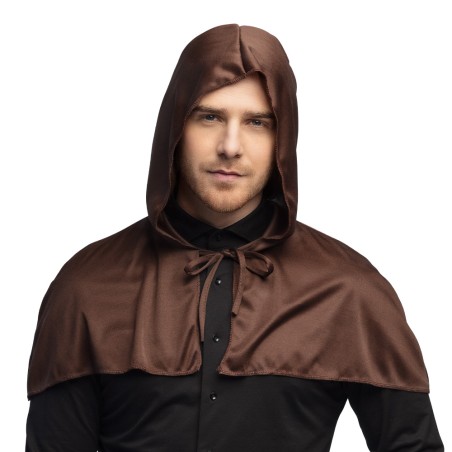 DEGUISEMENT CAPE COURTE MARRON 65 CM