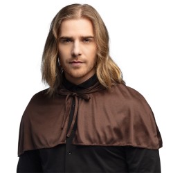 DEGUISEMENT CAPE COURTE MARRON 65 CM