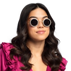 LUNETTES RONDE HIPPIE PARTY DIAMOND
