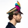CASQUETTE RAINBOW CHIEF SEQUINS MULTICOLORES AVEC PLUMES