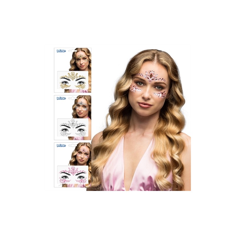 BIJOUX OU STRASS DE VISAGE CORDELIA ARGENT OU OR OU ROSE