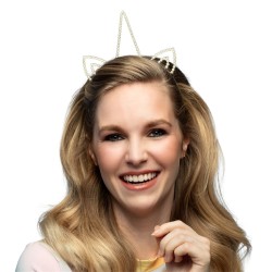 SERRE-TETE OU TIARE LICORNE AVEC STRASS
