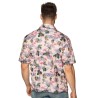 CHEMISE HAWAI FLAMANT ROSE TAILLE L