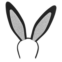 SERRE-TETE LAPIN NOIR PETITS STRASS DIAMOND