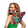 AILES EN PLUMES MULTICOLORES  35 X 65 CM