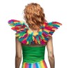 AILES EN PLUMES MULTICOLORES  35 X 65 CM