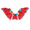AILES EN PLUMES MULTICOLORES  35 X 65 CM