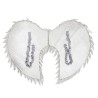 AILES D'ANGE GLAM ARGENT 40 X 55 CM