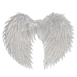 AILES D'ANGE GLAM ARGENT 40 X 55 CM