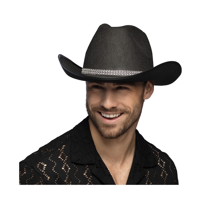 CHAPEAU WESTERN COW BOY DAISY NOIR CHAPEAU WESTERN COW BOY DAISY NOIR