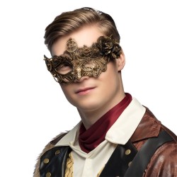 LOUP OU DEMI MASQUE STEAMFLOWER STEAMPUNK MORDORE
