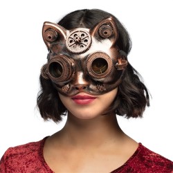 LOUP OU DEMI MASQUE STEAMCAT CHAT STEAMPUNK 