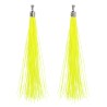 BOUCLES D'OREILLES A FRANGES JAUNE FLUO