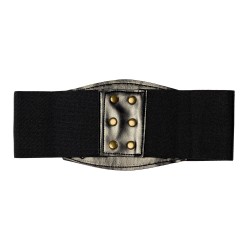 CORSET OU CEINTURE NOIR TYPE MEDIEVAL-PIRATE RACHEL TAILLE M-L