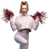 POMPOM METALLIQUE COULEUR ROUGE