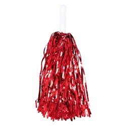 POMPOM METALLIQUE COULEUR ROUGE