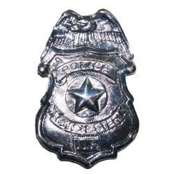 INSIGNE OU BADGE POLICE ARGENT