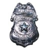 INSIGNE OU BADGE POLICE ARGENT