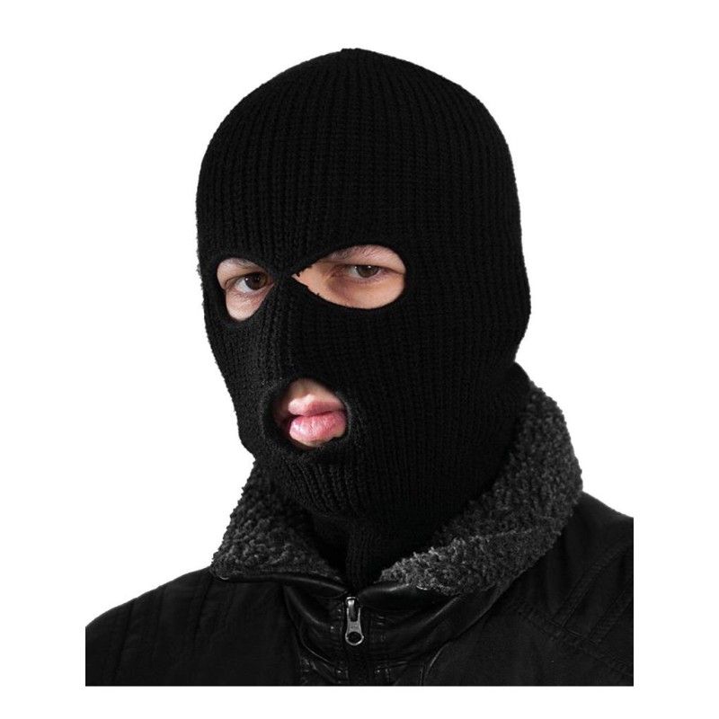 CAGOULE NOIRE EN MAILLE CAGOULE NOIRE EN MAILLE