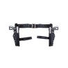 CEINTURE DE POLICE DOUBLE HOLSTER DE CUISSE AVEC PISTOLETS TYPE LARA