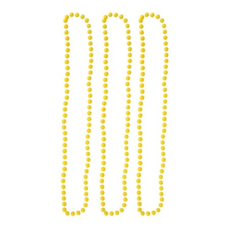 3 COLLIERS FLUO JAUNE FLUO 40 CM