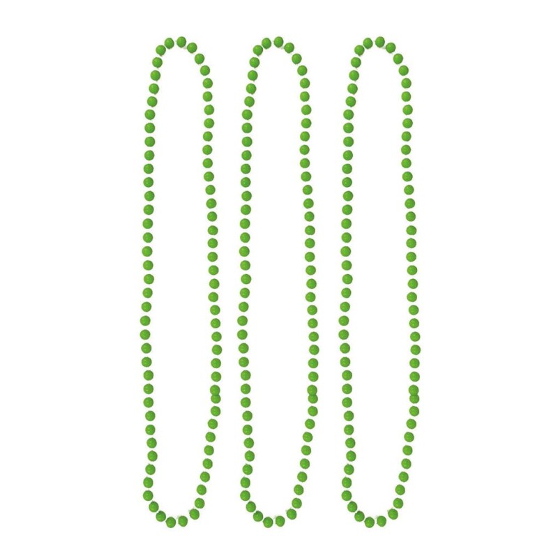 3 COLLIERS FLUO VERT FLUO 40 CM