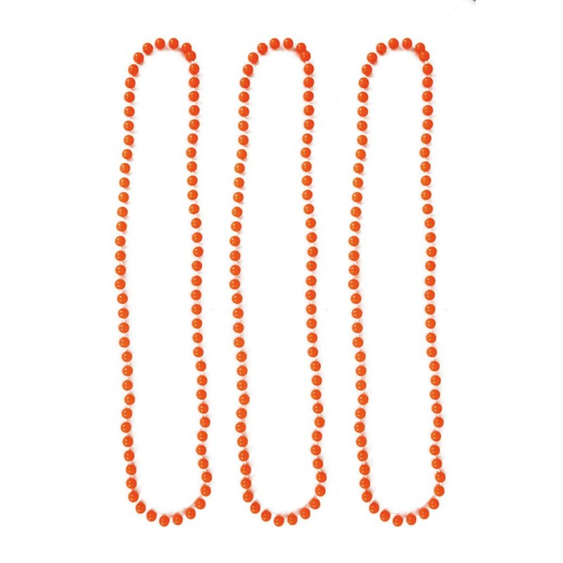3 COLLIERS FLUO ORANGE FLUO 40 CM