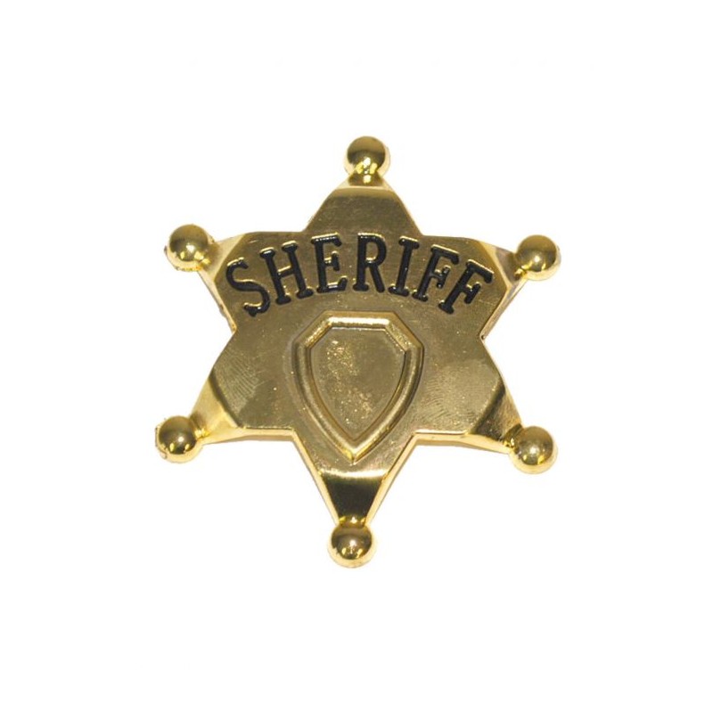 ETOILE DE SHERIFF OR METAL