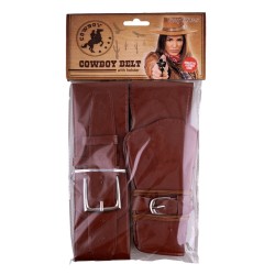 SIMPLE HOLSTER BRUN OU MARRON WESTERN ADULTE