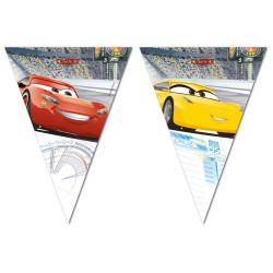 GUIRLANDE PAVILLONS PLASTIFIES CARS 3   230 CM