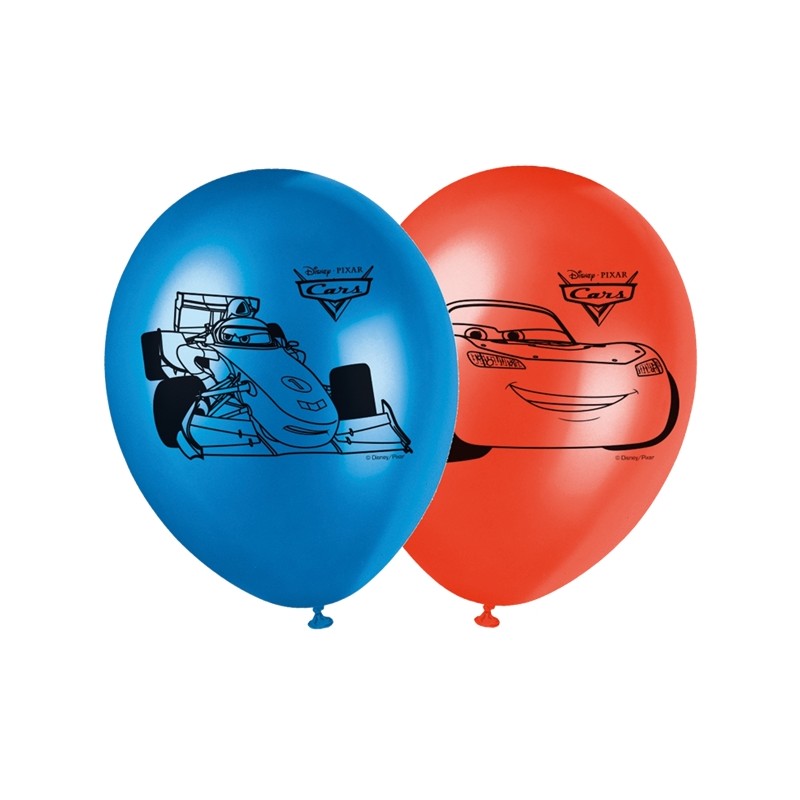 8 BALLONS LATEX CARS 8 BALLONS LATEX CARS