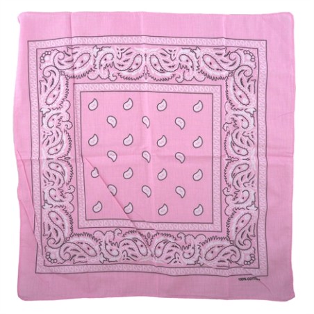 BANDANA COW BOY WESTERN ROSE 50 X 50 CM