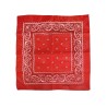 BANDANA COW BOY WESTERN ROUGE 50 X 50 CM