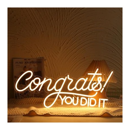 LUMIERE NEON LED CONGRATS! YOU DID IT