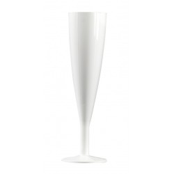 6 FLUTES A CHAMPAGNE BLANCHE 13 CL INCASSABLES 