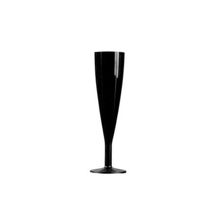 6 FLUTES A CHAMPAGNE NOIR 13 CL INCASSABLES 