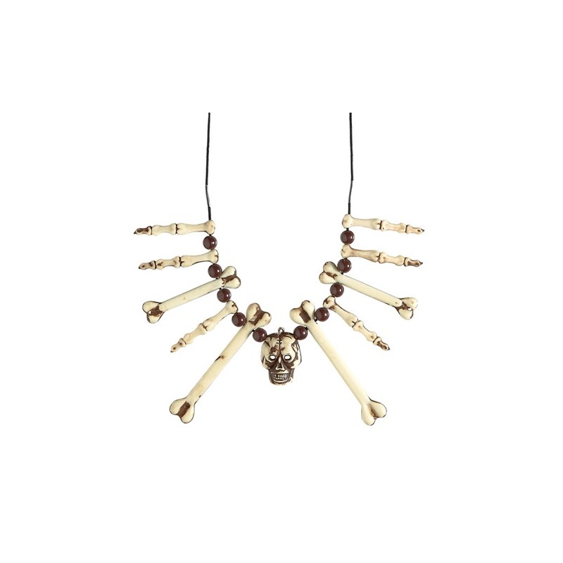 COLLIER DE TETES DE MORT OU CRANES ET OS COLLIER DE TETES DE MORT OU CRANES ET OS