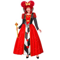 DEGUISEMENT FEMME REINE DE COEUR ROBE LONGUE TAILLE L