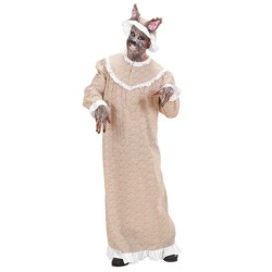 DEGUISEMENT MERE GRAND LOUP ROBE - BONNET TAILLE S