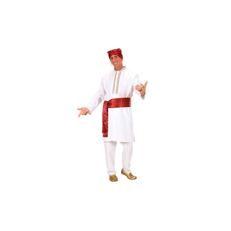 DEGUISEMENT DANSEUR HINDOU TUNIQUE PANTALON CEINTURE TURBAN  TAILLE M
