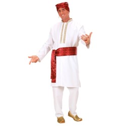 DEGUISEMENT DANSEUR HINDOU TUNIQUE PANTALON CEINTURE TURBAN  TAILLE L