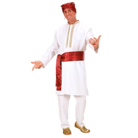 DEGUISEMENT DANSEUR HINDOU TUNIQUE PANTALON CEINTURE TURBAN  TAILLE L
