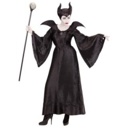DEGUISEMENT HALLOWEEN SORCIERE NOIRE MALEFIQUE  TAILLE L