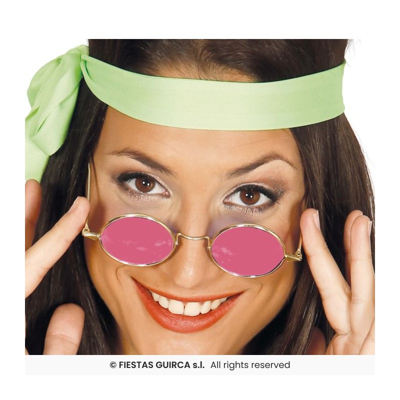 LUNETTES RONDE HIPPIE ROSE