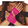 MITAINES OU GANTS RESILLES  FLUO ROSE COURT 11 CM