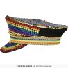 CASQUETTE STRASS MULTICOLORE