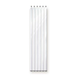 6 BOUGIES LONGUES BLANCHE 15 CM