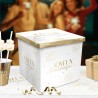 URNE ANNIVERSAIRE PARTY CHIC BLANC ET OR