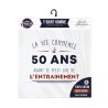 T SHIRT 50 ANS LA VIE COMMENCE TAILLE M